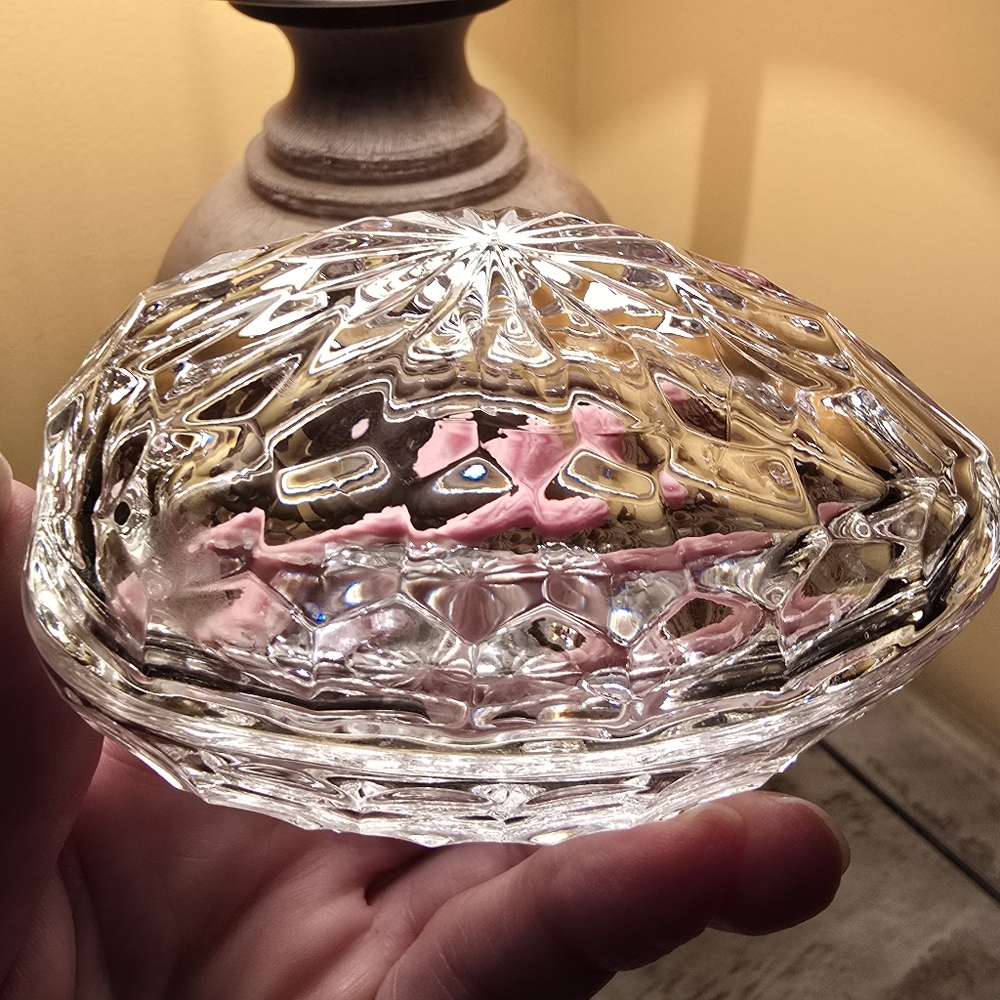 Vintage Starburst Crystal Trinket Box